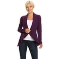 thumbnail image 4 of Women's Casual Long Sleeve Solid Open Blazer Jacket, 4 of 4