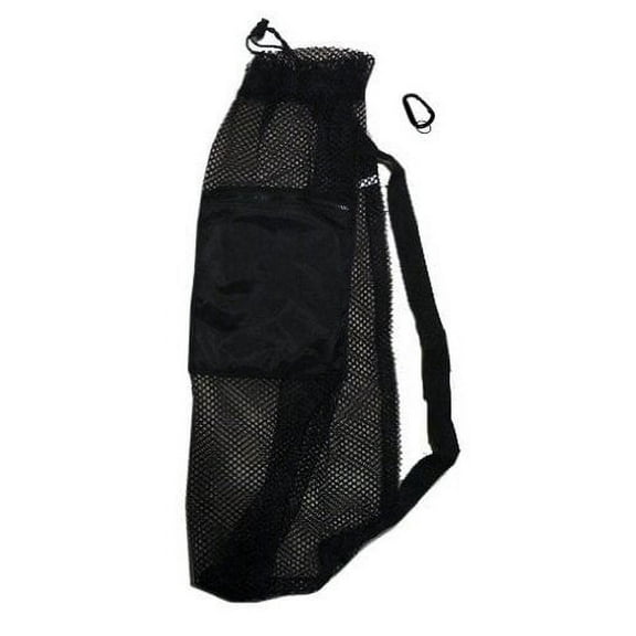 101SNORKEL Mesh Drawstring Snorkel Swim Sport Bag with Black Zip Pocket