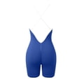thumbnail image 6 of OSOLU Women's Sport Seamless Jumpsuit Yoga Jumpsuit Sleeveless Elastic Skinny Tracksuits Padded Gym Playsuit Ribbed Rompers For Fitness Jogging Blue L, 6 of 7