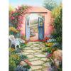 thumbnail image 1 of Cuadros Decorativos Diamond Painting DIY Door Garden Full Round Drill Rhinestone Kit (sz1173) Likrtyny embutido en tela, 1 of 7