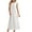 White, variant on Meichang Sleeveless Midi Sundresses for Women Solid Crew Neck Buttons Cotton Linen Dresses Casual Loose Long Dresses Swing Summer Work Dresses White S