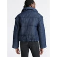 thumbnail image 4 of Free Assembly Women's and Women's Plus Short Denim Puffer Jacket, Sizes XS-4X, 4 of 6