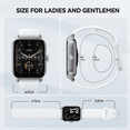 thumbnail image 5 of ACHOICE 1.8" Smart Watch for Men Women, Fitness Tracker with Bluetooth Call, Smartwatch with Alexa Built-in, 105+ Workout Tracker, IP68 Waterproof, Fits for Iphone Android, for Gift White, 5 of 9