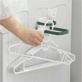 thumbnail image 4 of Multifunctional Clothes Hanger Storage Rack Punch-Free Wall-Mounted Double-Layer Foldable Clothes Rack Storage Rack C, 4 of 5