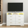 thumbnail image 2 of Spaco Dresser for Bedroom 9 Drawers Dresser Chest of Drawer Bedroom Furniture, White Dresser, 2 of 10