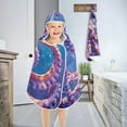 thumbnail image 4 of Octopus Underwater Kids Hooded Beach Towel Baby Bath Poncho Towels with Hood Absorbent 50"x23.5" for Pool Swimming, 4 of 7