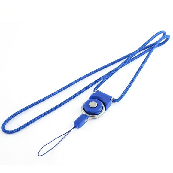 Blue Detachable Ring Neck Strap Lanyard for Camera MP3 Cell Phone