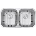 thumbnail image 5 of Ruvati 32-inch Undermount 50/50 Double Bowl 16 Gauge Kitchen Sink, 5 of 11