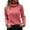 Watermelon Red, variant on Women's Fall Winter Turtleneck Pullover Long Sleeve Solid Color Knitted Sweater for Cold Weather Comfort and Style Watermelon Red S