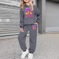 thumbnail image 2 of WMQPNNS Boys Pant Sets Size 7, Boys Sweatsuit Kids Fashion Girls Printed Long Sleeve Hoodie and Baggy Sweatpants Tracksuit Clothing Set, for Age 18-24 Months, Dark Gray, 2 of 4