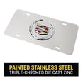 thumbnail image 2 of Pilot LP-051 Officially Licensed Chrome 3D Cadillac License Plate - White, 2 of 6