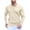 A-Denim Blue, variant on Men's Polo Shirt Slim Fit Long Sleeve Button Down Collar Soft Touch Knit Fabric