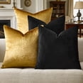 thumbnail image 6 of Black Pillow Covers 20x20 Set Of 4 Luxury Couch Throw Soft Decorative Modern Square Pillows Living Room Vintage Cushion, 6 of 8