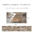 thumbnail image 2 of TIMIFIS Dish Towel Ceramic Paste Wall Paste Brick Grain Crystal Film Ceramic Tile Paste Sticker Home Decor, 2 of 8