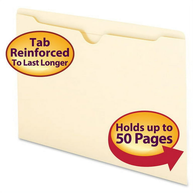Economical Manila File Jackets, Legal Size, Manila, 100/Box Economical Manila File Jackets, Legal Size, Manila, 100/Box