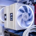 thumbnail image 4 of Disipador CPU Gamer BALAM RUSH HELIUX PRO HEX55 120mm ARGB 3pin LGA 1700 AM5 600 - 2000 RPM 4-pin PWM 4 Pipas Display Digital Blanco BR-941990, 4 of 6