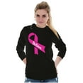 thumbnail image 5 of Breast Cancer Awareness Believe Women's Long Sleeve T Shirt Brisco Brands X, 5 of 6