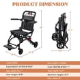 thumbnail image 2 of 2026 New 13lbs Ultra Lightweight Folding Transport Wheelchair for Adults – Premium Aluminum Alloy Frame, Portable Travel Wheelchair with Storage Bag, 286 lb Capacity for Seniors, 2 of 8