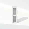 thumbnail image 3 of Furinno Reed 2-Tier Multipurpose Clothing & Closet Storage Organizer Shelf, 6-Inch Width, White, 3 of 4