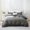 Dark Gray, variant on 100% Cotton Ruffled Duvet Cover Set Queen, White Shabby Chic Farmhouse Bedding Set French Country Cute Comforter Cover