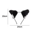 thumbnail image 2 of Diadema con orejas de piel hecha a mano, accesorios para disfraces de Halloween y Navidad, 2 of 5