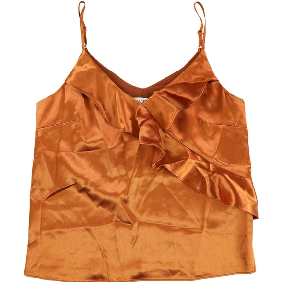 Heartloom Womens Satin Cami Tank Top, Orange, X-Large