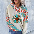 thumbnail image 2 of Sudadera Para Mujer Moda Sudaderas Con Capucha Sudaderas Manga Larga Otoño Camiseta Estampado Bolsillos Blusa Tops Odeerbi  ODB184676, 2 of 7
