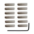thumbnail image 1 of 12 piezas de sillín de bajo eléctrico, puente de trémolo, tornillo de ajuste de altura para bajo eléctrico, guitarra, piezas de instrumentos musicales, 1 of 7