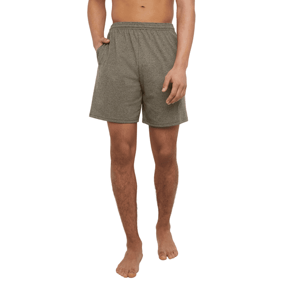 Hanes Men’s Essentials Cotton Shorts With Pockets, 7.5" Inseam