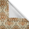 thumbnail image 3 of Ambesonne Exotic Valance & Curtain 3 Pcs Set, Vintage Damask Print Art, 55"x24", Fawn Burnt Orange Beige, 3 of 7