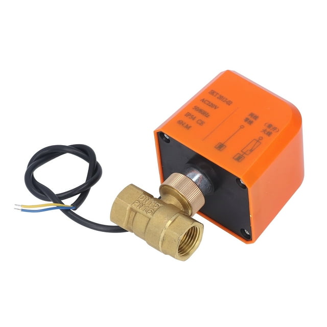 Brass Ball Valve,DN15 2 Way 2 Wire NO Ball Valve Electric Ball Valve Enhanced Durability
