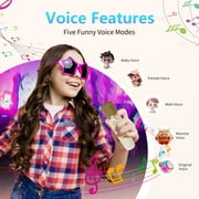 JYX Mini Karaoke Machine Set, Portable Bluetooth Speaker with 2 Microphones for Adults Kids, Singing Machine Home Karaoke System with RGB Colorful Light, D25W-T