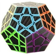 OUTOP Twister.CK 3x3 Megaminxx Speed Cube Magic Cube Brain Teasers Puzzles with Carbon Fiber Sticker