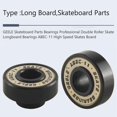 thumbnail image 3 of GEELE Skateboard Parts Bearings Professional Double Roller Skate Longboard Bearings ABEC-11 High Spe, 3 of 5
