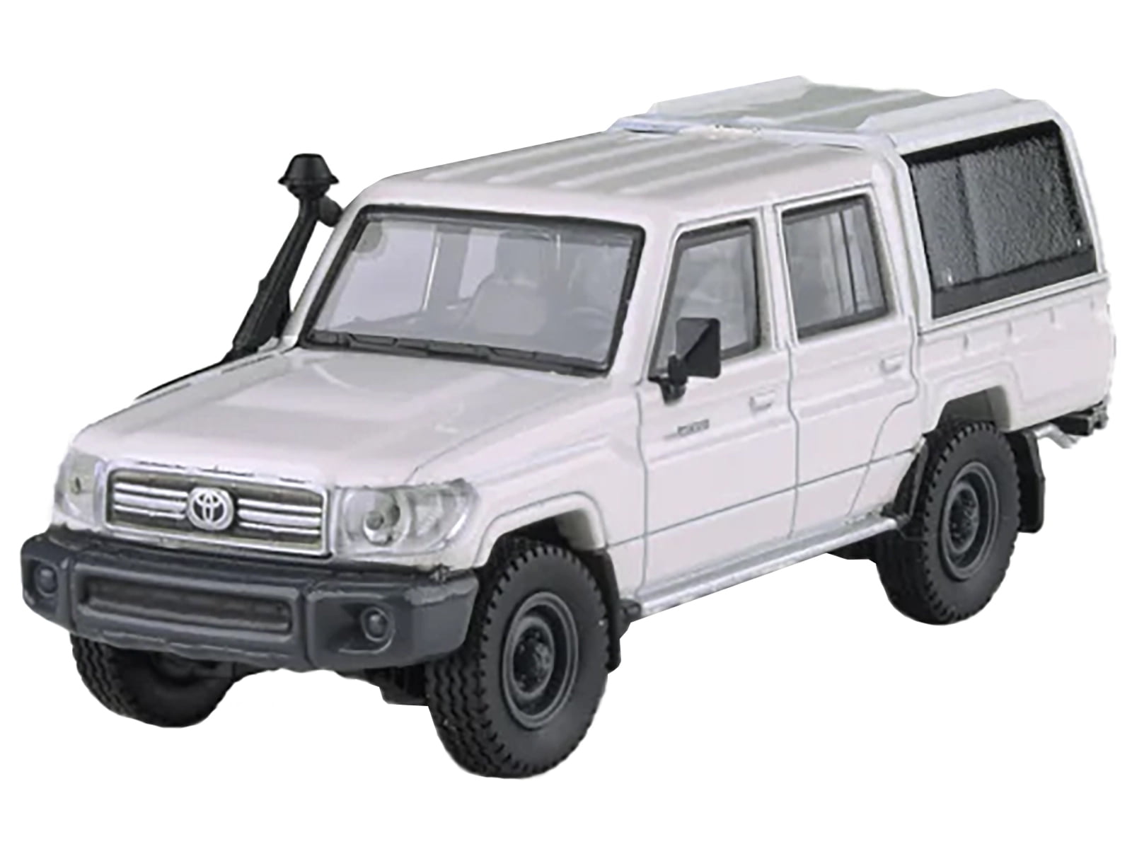 2012 Toyota Land Cruiser LC 79 French Vanilla White with Canopy 1/64 Diecast Model Car by Paragon