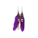thumbnail image 1 of Qarigey Pendientes de plumas, accesorio de moda, adorno de gota para la oreja, decoración colgante de penacho, pendiente colgante bohemio para adorno de Ropa, zapatos y accesorios Miscelánea Violeta Qarigey AP010301-05, 1 of 6