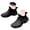 Black, variant on Men's Ankle Rain Boots Waterproof Rubber Garden Shoes Arch Support Slip on Chelsea Rainboots for Gardening Fishing Boating Camping Sailing (Red,9.5)