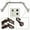 Cocoa, variant on Central Design ABay-87-2D 0.8125 in. Lucid Bay Window Double Curtain Rod with Side Rod Extends Upto 20 to 36 in. & Center Rod Extends Upto 38 to 72 in., Black