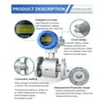 thumbnail image 5 of 0.5% High Accuracy Electromagnetic Flow Meter For Juice Milk Beer Sewage Waste Water Electronic Integrated Flow Meter 4-20mA ,Accurate Measurement, 5 of 6