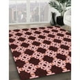 thumbnail image 3 of Ahgly Company Machine Washable Indoor Square Transitional Light Coral Pink Area Rugs, 7' Square, 3 of 7