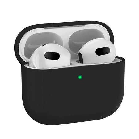 SaharaCase - Silicone Case for Apple AirPods 3 (3rd Generation 2021) - Black