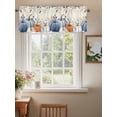 thumbnail image 2 of Thanksgiving Pumpkin Valances for Windows Fall Eucalyptus Leaf Beige Letter Rod Pocket Curtains Valance Short Window Treatment Drapes for Living Room, Bedroom Bathroom 60"&nbsp;W x 14" L, 2 of 5