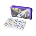 thumbnail image 3 of Dominó Juego Profesional Doble Seis de 28 Fichas Tablero Portátil con Bolsa Material Pp Sólido Fichas Numéricas Educativas Adecuado para Noches de Juegos Reuniones Familiares Púrpura, 3 of 8