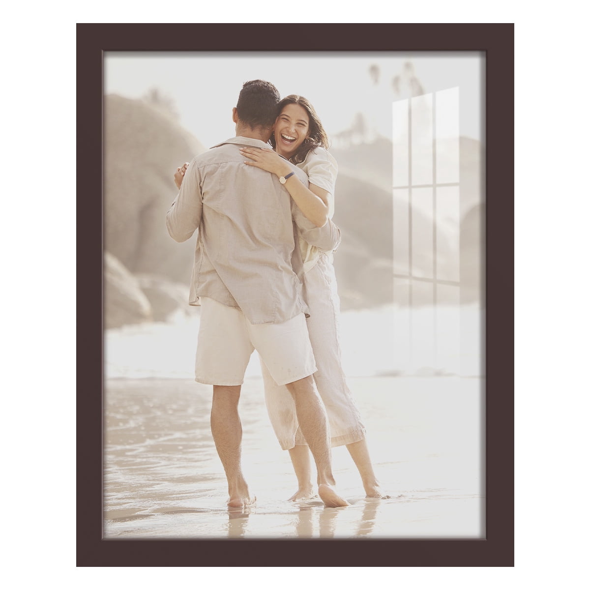Modern Real Wood 11x14 inch Picture Frame in Brown