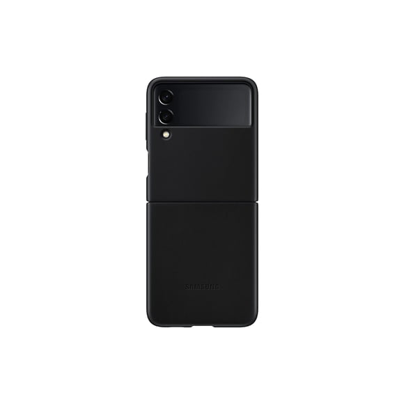 Funda para teléfono SAMSUNG Galaxy Z Flip 3 de piel negra