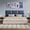 Blue, variant on Industrial Dark Gray Linen Non-Adhesive Headboard 24x12 Inch 6-Panel Kit - Peel and Stick Design for Queen Beds, Temporary Space Solution