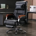 thumbnail image 4 of Ergonomic Computer Office Chair Luxury Recliner Gaming Comfortable Reading Leather Chair Cushion Silla Gaming Office Furniture My Lux Decor Round, 4 of 19