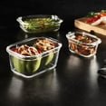 thumbnail image 4 of Rubbermaid Brilliance 3-Pack Glass Food Storage Containers, 4.7-Cup, Leak Proof, BPA Free, 4 of 8