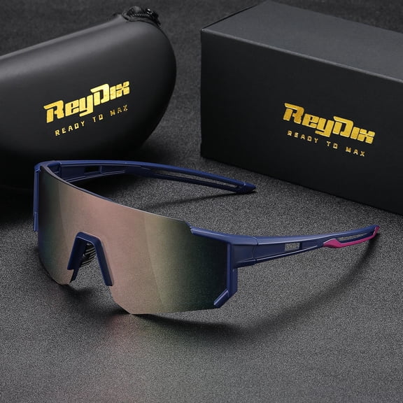 ReyDix Unisex Elegant Frameless Sunglasses Modern Cycling Sports Sunglasses UV400