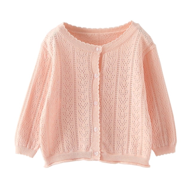 aidice Infant Baby Girl Clothes Toddler Knit Cotton Button up Cardigans Newborn Comfy Cute Fall Jackets
